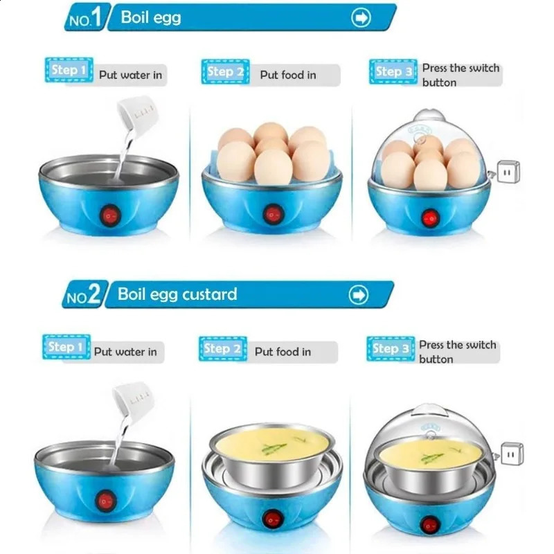 Egg Cooker14 Capacity Electric Cooker Perfect Hard Boiled Makerfor EggsSteaming Shelf for Vegetables 240830