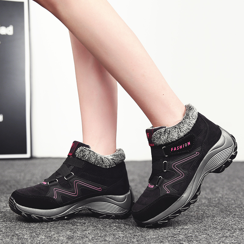 Winter Women's Snow All-match Thick Bottom Increased Veet Warm NEW hot Low Ankle Outdoor Leisure Sports Shoes Hiking Boots
