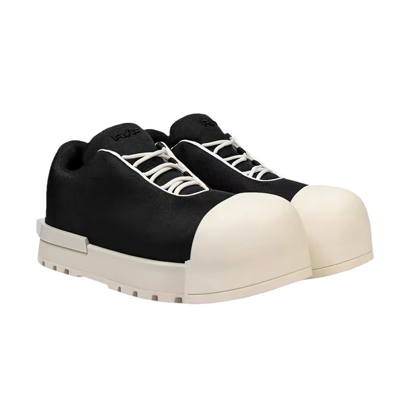 Man New Fashion Woman Chubby Bread Chunky Heel Male Female Ankle Boot Round Toe Men Women Casual Shoe 0f46