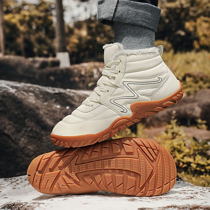 Warm Super With Fur Outdoor Men Snow Antiskid Waterproof Boots Ankle Women Shoes Winter botas High Top 9b3f