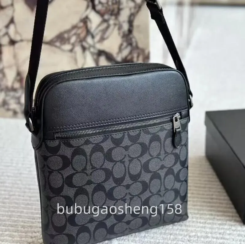 Luxurys Designer bags men 3pcs Trio Leather Black Flowers Messenger Purse Crossbody Bags Shopping Bag Plain Shoulder bag Handbags Women Wallets purse tote bag