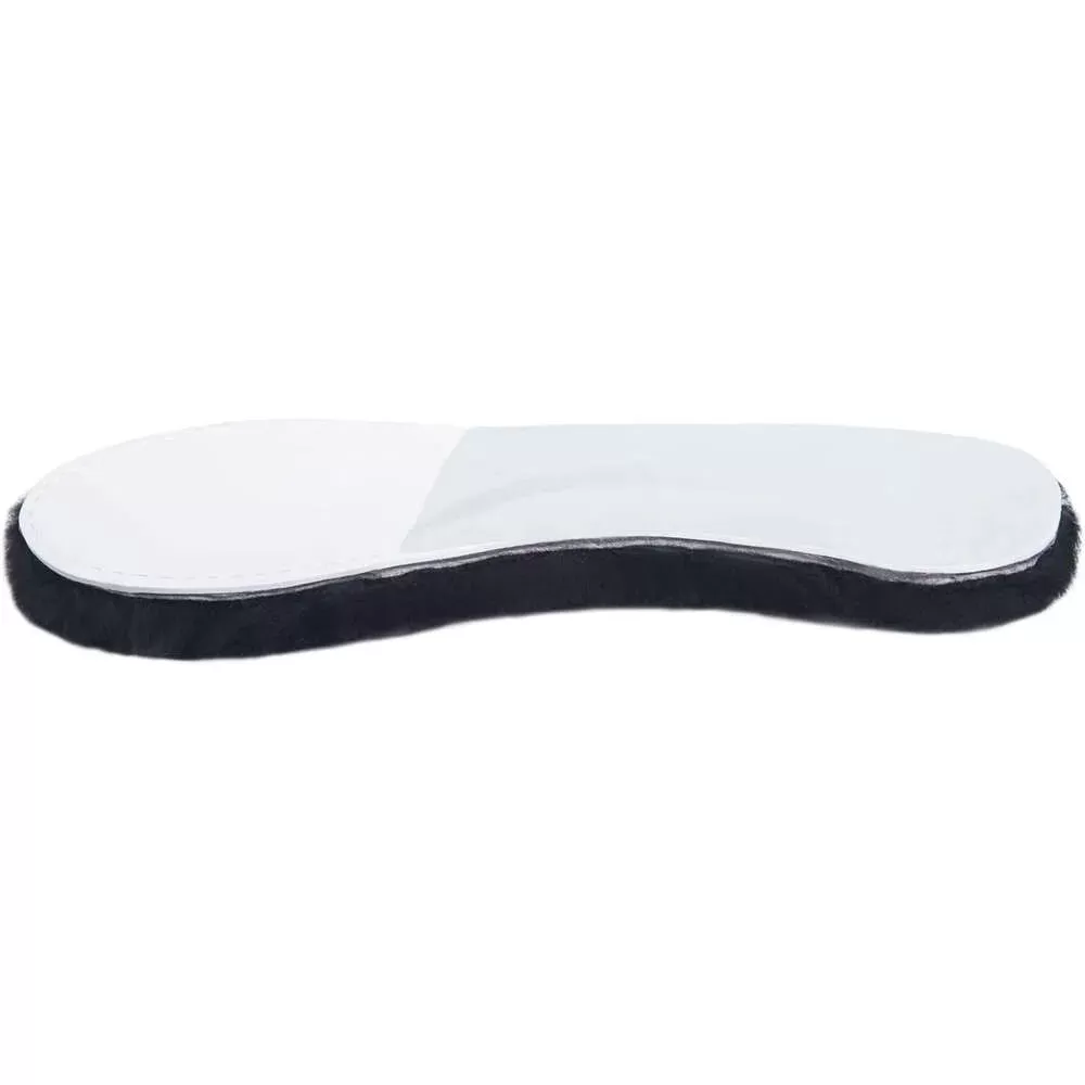 abusa Black Sheepskin Insoles Women's Premium Think Wool Fur Fleece Inserts Cozy & Fluffy 7 Q3op#