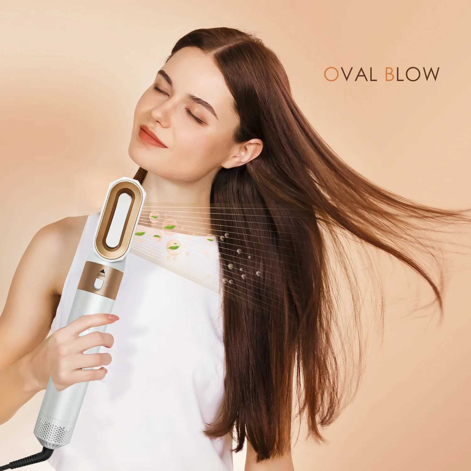 New Hair Dryer Multi Hair Styler 5 in1 Curling Iron Hair Straightener With Hair Brush W250114