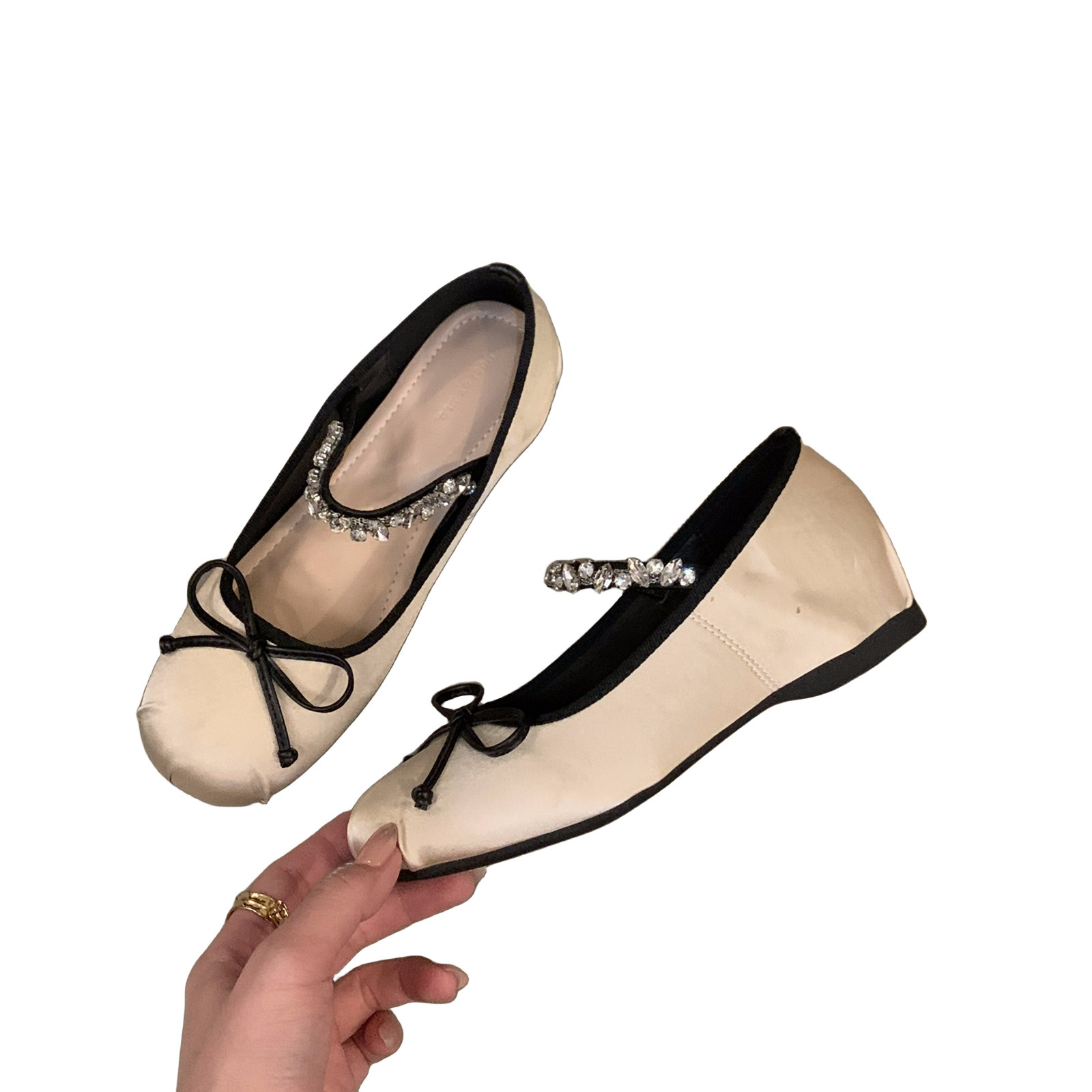 Women's French Spring and Autumn Mary Jane Gentle Ballet Single Shoes