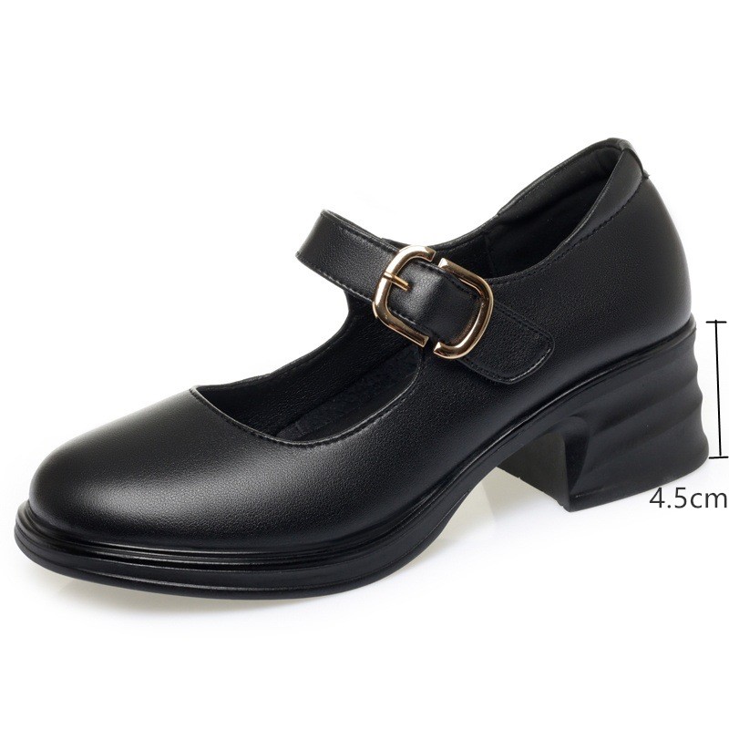 AIYUQI Mary Jane Women's 2024 New Autumn Genuine Leather Ladies Shoes Large Size Platform Women's Daily Shoes