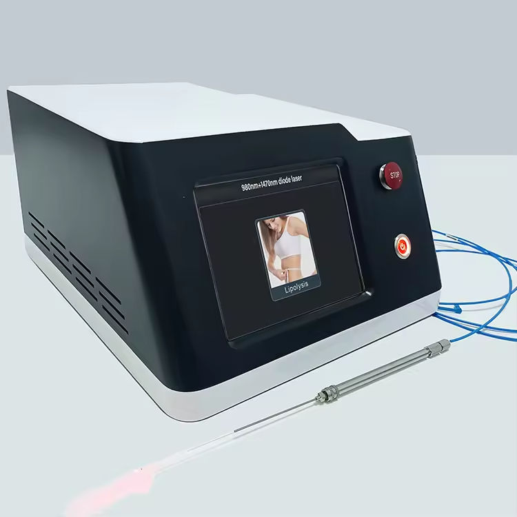 Clinic Use Portable Lipolysis Fat Reduction Diode Laser Double Wavelength 980Nm + 1470Nm Machine For Effective Body Slimming And Body Contour