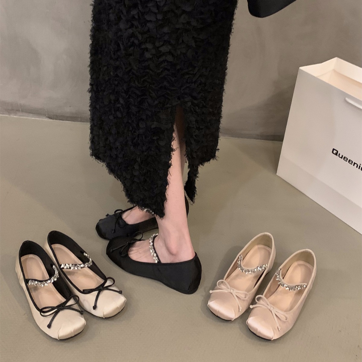 Women's French Spring and Autumn Mary Jane Gentle Ballet Single Shoes