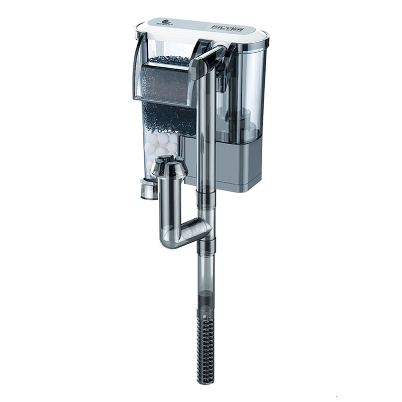 Aquarium Filter Mute Waterfall Type 3 in 1 Fish Tank Filter XP09 Oil Film Waterfall Small-sized External Hang On Air Pump