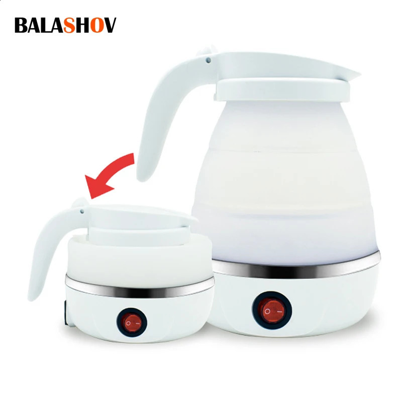 Household Travel Folding Kettle 600Ml Electric Portable Boiling Pot 110V220VTravel Water Boiler Kitchen Appliances 240830