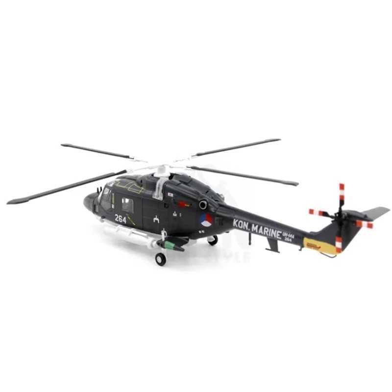 Dutch Navy UH-14A Military Operation Lynx Helicopter 1 72 Scale Toy Collection Silation Display Decoration Free shipping