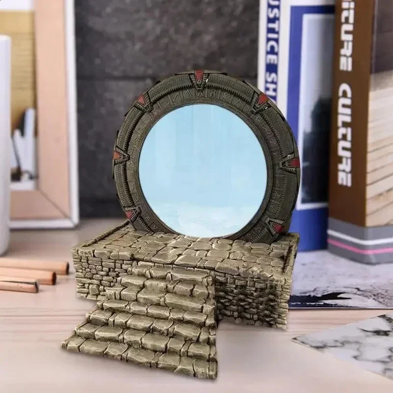 Star Gate Light Mirror Table Decoration Atlantis Universe Cosplay Prop Movie TV Animation Series Home Sculpture Gift 240830