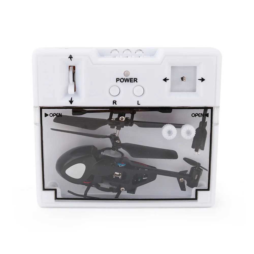 2.4G Mini RC Helicopter Black Mini Drone Pocket RC Four Helicopter Infrared Professional Small Drone Childrens Gift Toy W240830