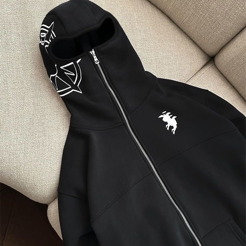 Divin Hoodie Y2K Harajuku Hip Hop Striped Graphic Print Oversized Hoodie Sweatshirt Mens Womens Gothic Coats Jacket Clothes 240830