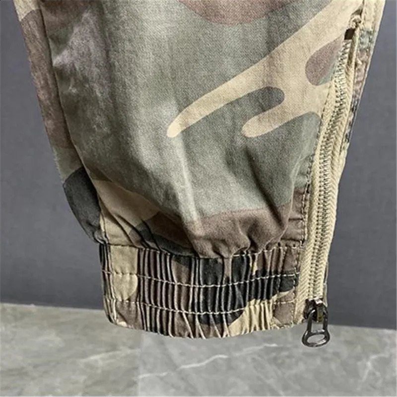 Cargo Pants Mens Summer Cotton Trousers Men Sweatpants Stretch Casual Streetwear Male Thin Motion Encil Pant Pantalones Hombre