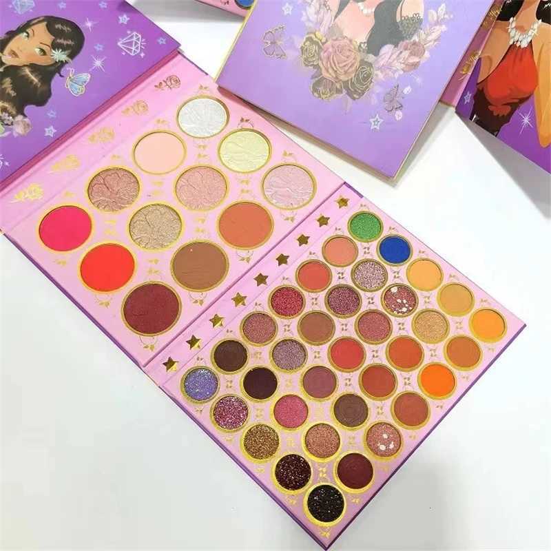 117 Colors 4 Pages Beauty Girl Matte Eyeshadow Palette Book Shimmer Highlight Blush Pigment Professional Makeup For Face Eyes W240830