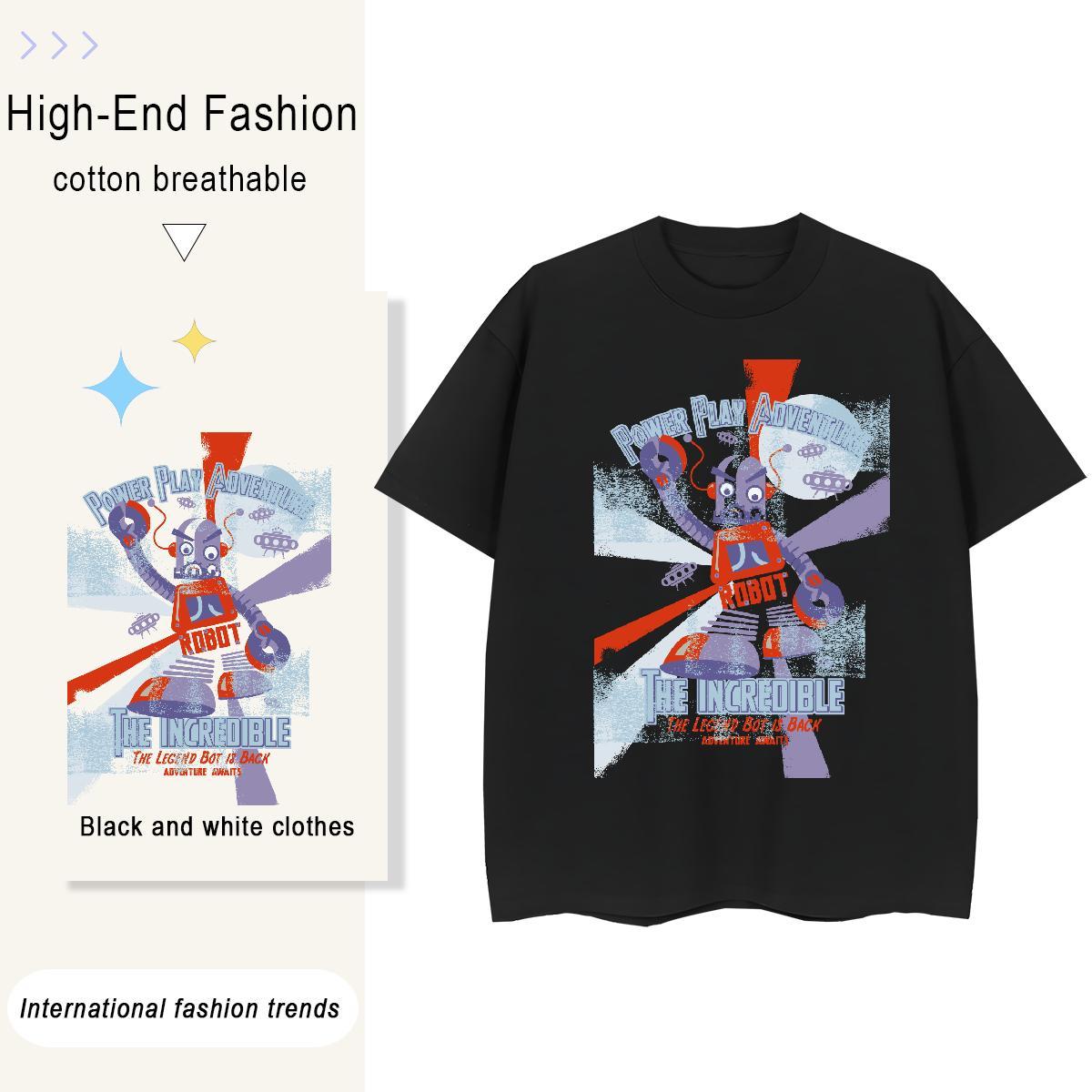 TOP Quality Woman T Shirts 230g Cotton Round Neck Short Sleeve Casual technology Lady T shirt Designer Graphic Clothings