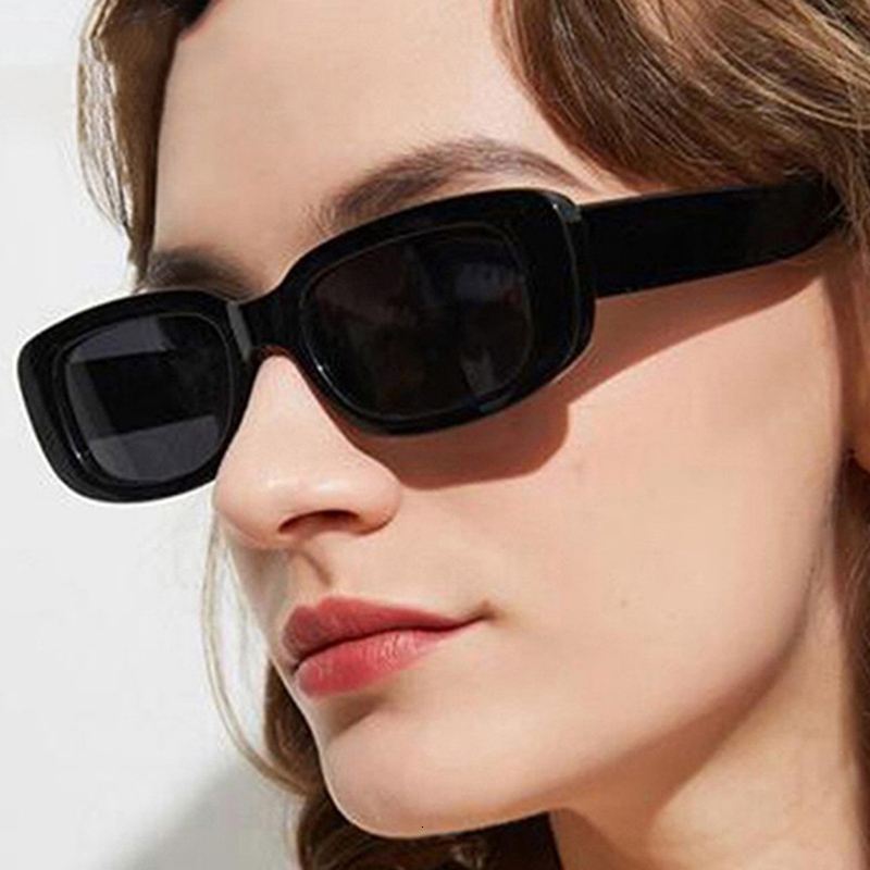 Vintage Oval Sunglasses Women Retro Small Rectangle Square Classic Punk Shades Eyewear Sun Shade Glasses New