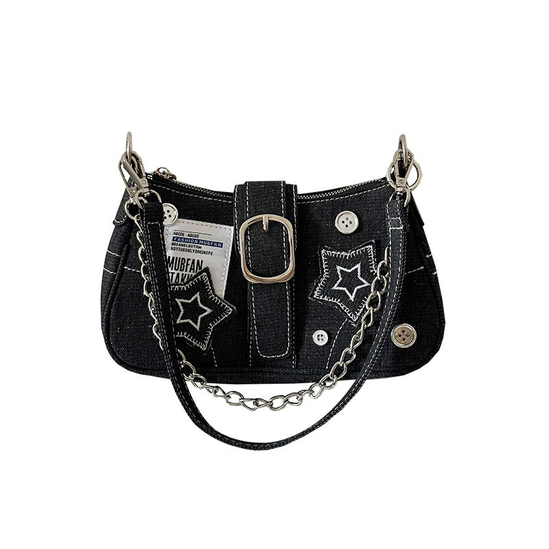 Women Bag Print Star Armpit Bag Shoulder Bag Fashion Design Sense Trend Bag Free shipping