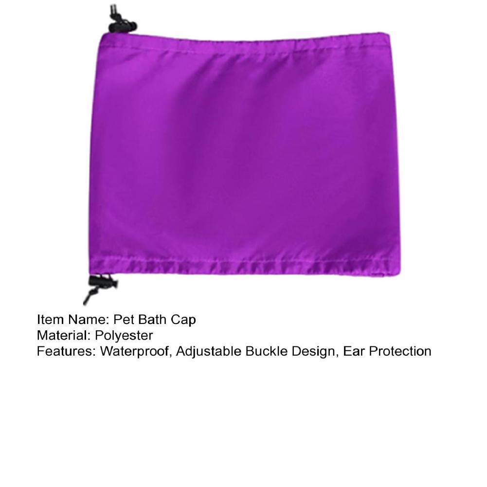 Pet Bath Cap Waterproof Adjustable Buckle Dog Ear Dog Shower Hat Prevents Water Intrusion Dog Ear Covers For Bathing