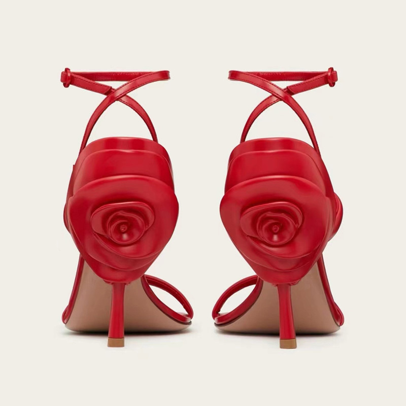 2025 new Plastic Summer Fashion Big wers Women Gladiator Sandals Elegant Stiletto High heels Star Style Party Banquet Shoes Sandalias