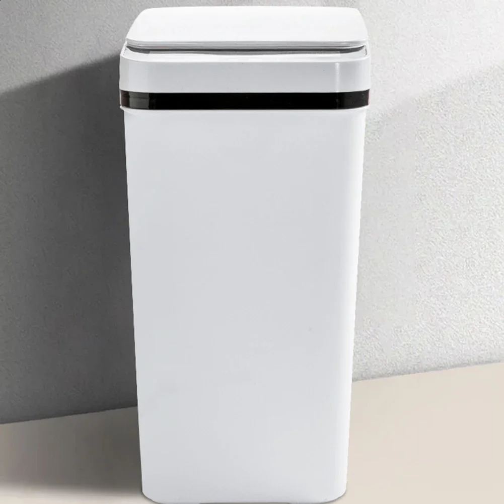 12L Smart Trash Can Automatic Touchless Garbage Kitchen Bedroom Bin Toilet Bucket SpaceSaving Waterproo 240830
