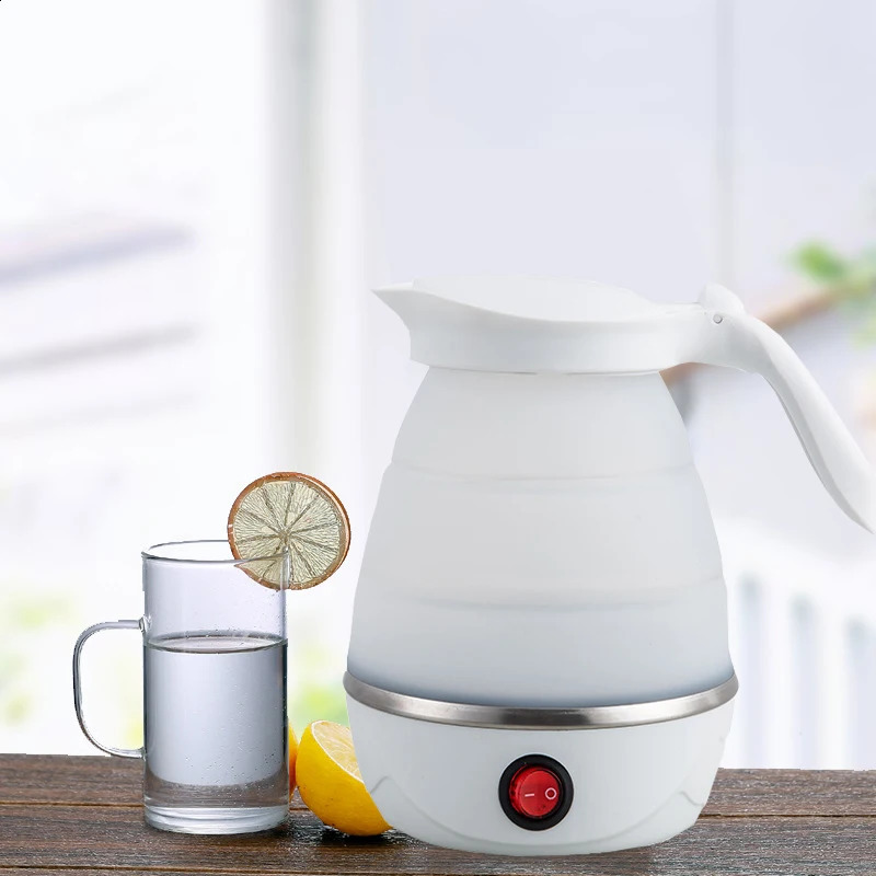 Household Travel Folding Kettle 600Ml Electric Portable Boiling Pot 110V220VTravel Water Boiler Kitchen Appliances 240830