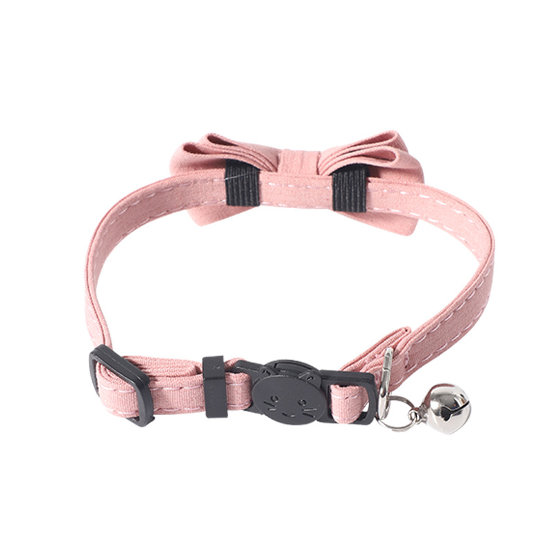 Cat Collars,Breakaway Pet Collar with Bell & Bow Decoration Adjustable Kitten Puppy Collar for Outdoor Indoor Kitten Accessories