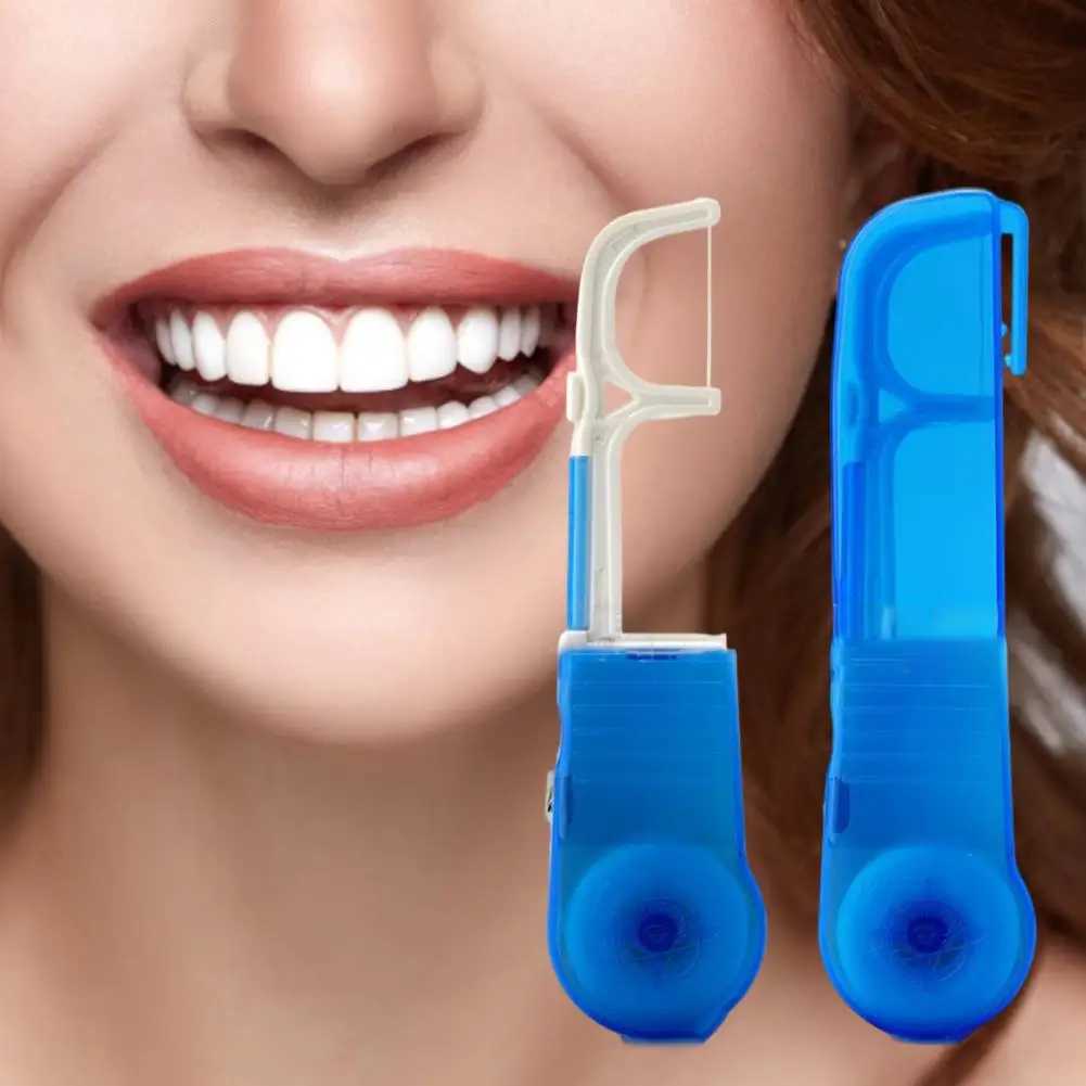 Reduce Gingivitis Risk Compact Dental Floss Pick Holder for HouseholdXJ240830