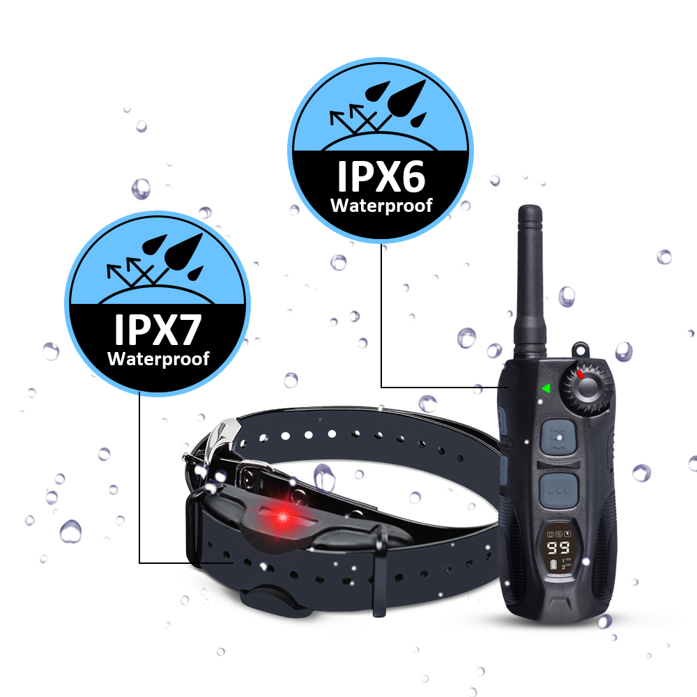JANPET 1.25Mile Hunting Dog Training Collar Professional Remote PET Trainer Waterproof Electric Shock Dog Collars with LED Light