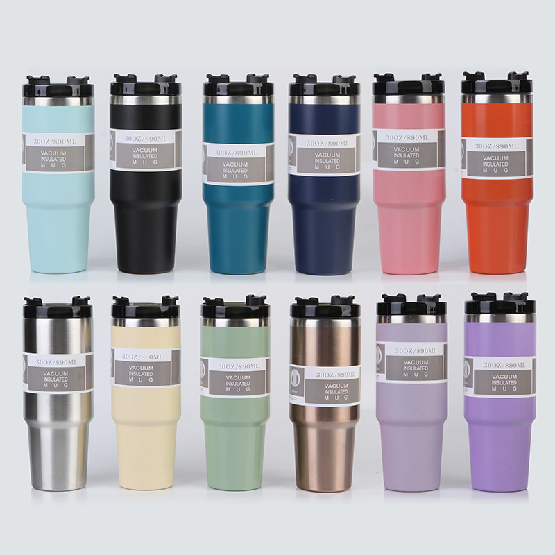 Designer Mugs Stanleiness Water Bottles With 30Oz Cups Heat Preservation Stainless Steel 20Oz Outdoor Large Capacity Tumblers Reusable Leakproof