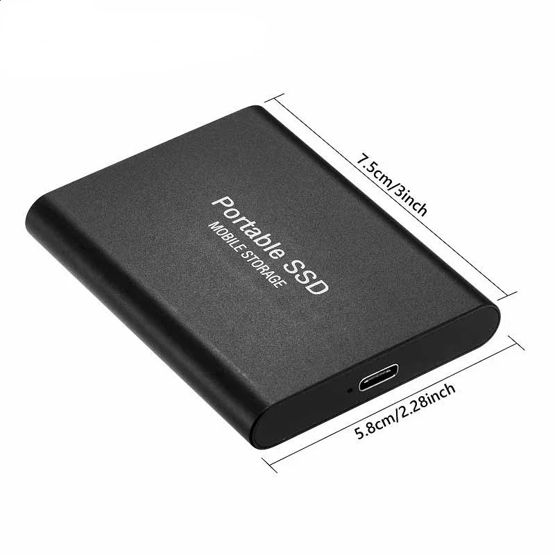 Original Mini 1TB SSD External Hard Disk TypeCUSB 31 Highspeed 2TB Solid State for DesktopNotebookMacSmartphone 240828