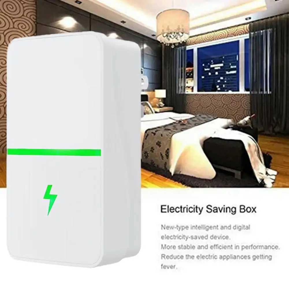 Home Power Energy Power Saving Box Socket Power Stop Adapter UK Energy Equipment EU White Energy Saving Plug US Factor Colo E4R5 M240831