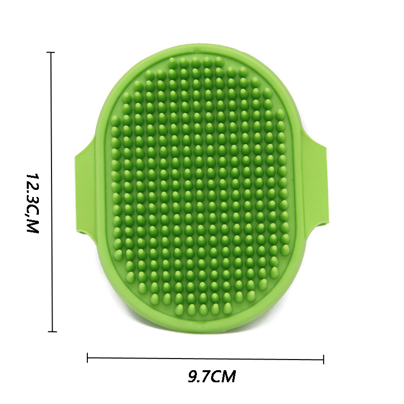 Soft Rubber Dog Brush Comb Cat Bath Brush Rubber Glove Hair Fur Grooming Massage Brush For Dog Cats 12.3*9.7cm