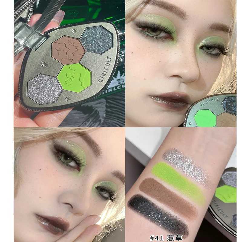 Girls makeup eye shadow palette eye shadow quad palette blue aurora chameleon eye shadow palette W240830
