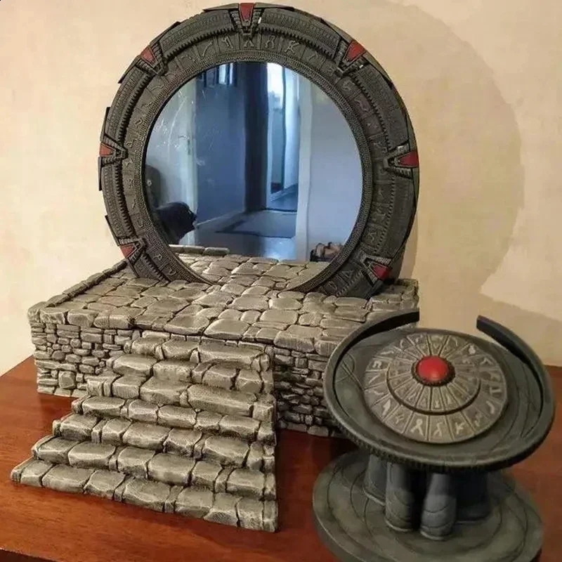 Star Gate Light Mirror Table Decoration Atlantis Universe Cosplay Prop Movie TV Animation Series Home Sculpture Gift 240830
