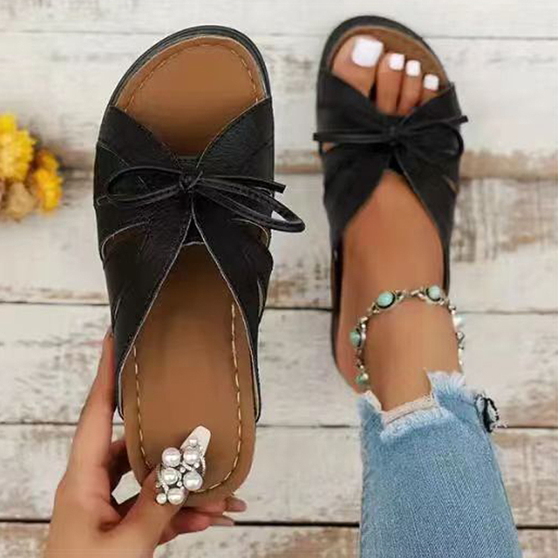 New Shoes For Women Low Heels Sandals Trend Slippers Summer Women's Footwear Red Sandalias Mujer zhanyishengli