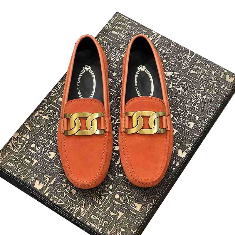 Designer Loafers in Leather Women's Suede loafer interior Shoes round toe Smooth upper business shoes Waxed finishing dress shoes