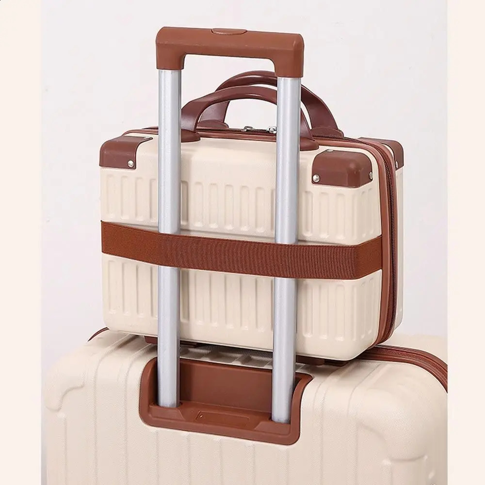 14 inch Mini Travel Suitcase Cosmetic Box Hand Luggage Organizer Case Small Password Boarding 240830