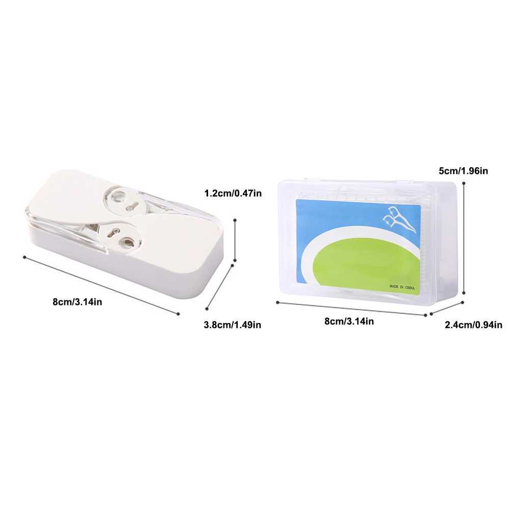 Automatic Dental Floss Dispenser Storage Box Reusable Pocket Floss Toothpicks Container Portable Teeth Flosser Holder ToolXJ240830