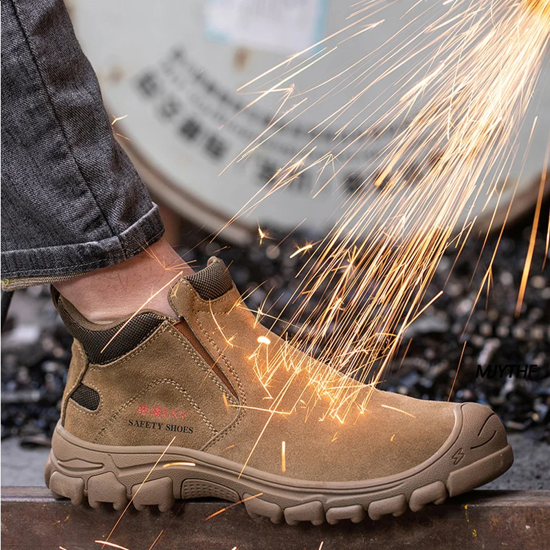 Insulation Men Work Boots Puncture-Proof Safety Shoes Steel Toe Protective Shoes Indestructible Shoes 240830