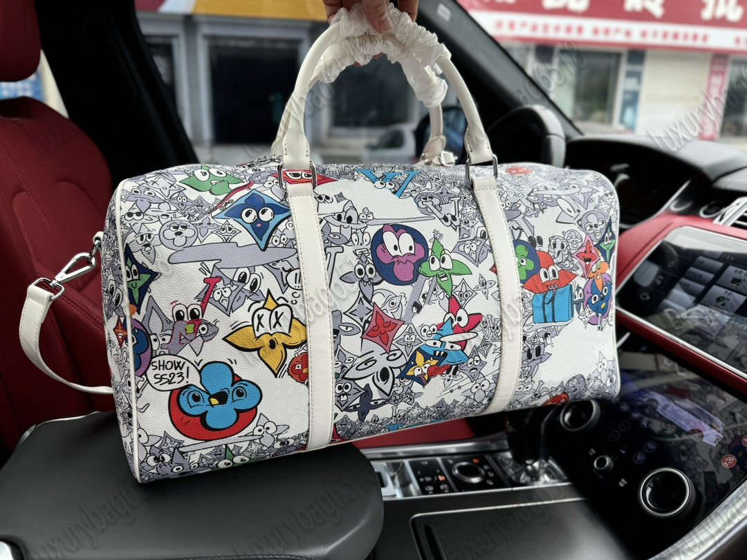 2024 luxury fashion men women high-quality travel duffle bags brand designer luggage handbags With lock large capacity sport bag 50CM