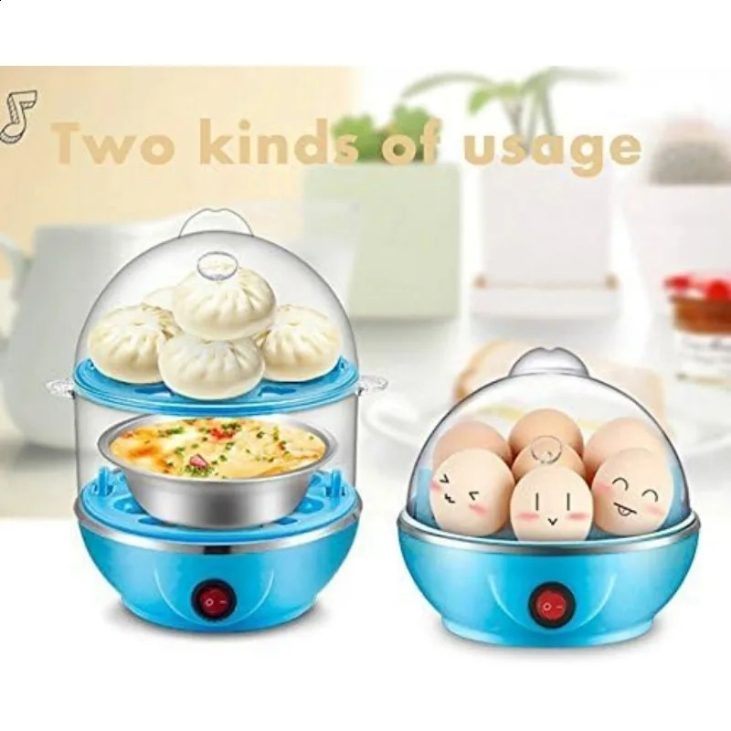 Egg Cooker14 Capacity Electric Cooker Perfect Hard Boiled Makerfor EggsSteaming Shelf for Vegetables 240830