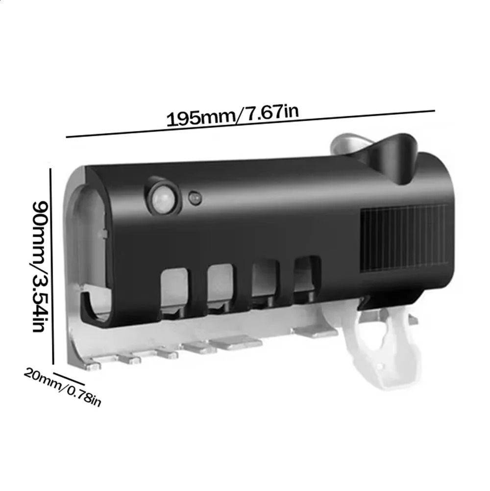 Toothbrush Holder Automatic Toothpaste Dispenser Set Dustproof Sticky Suction Wall Mounted Toothpaste Squeezer For Bathroom 240830CJ
