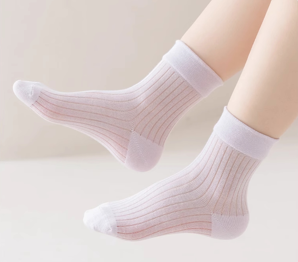 OC-Maryya 60001 Medium Length Athletic Women's Seasonal Thin Cotton Socks Sports Colored Fashionable Young Students on Campus