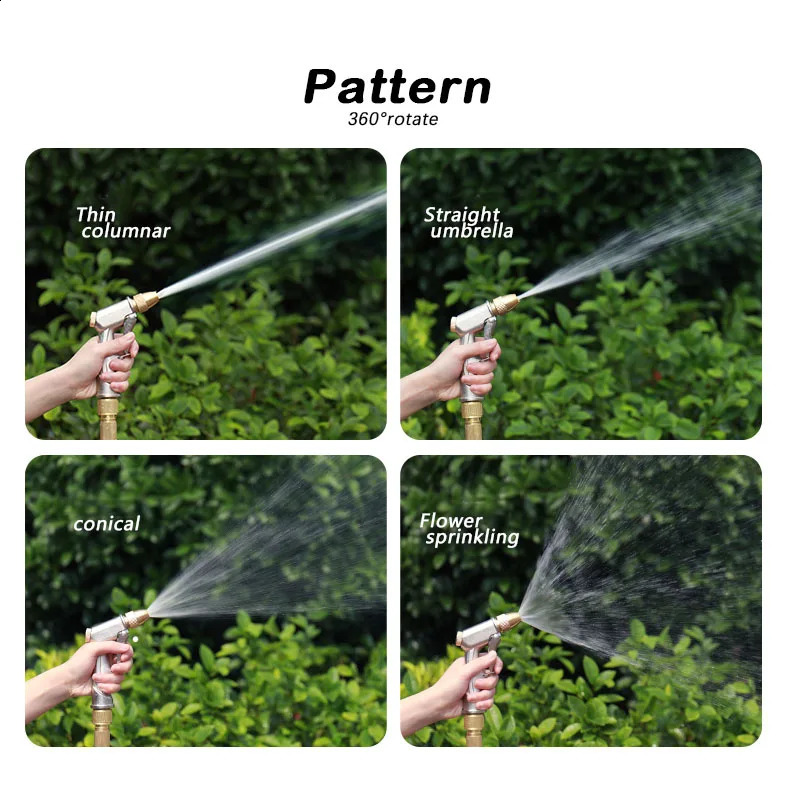 Expandable High Pressure Garden Water Hose 2.5-30 Meters Magic Flexible Wash Car Outdoor Watering Pipes Gun Farm Irrigation Tool 240828