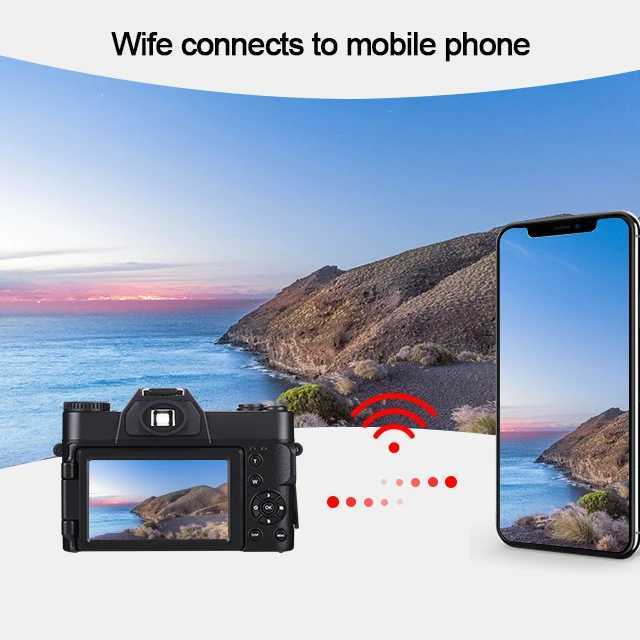 4K HD 48MP Retro Digital Camera 4K HD Professional Digital Camera WIFI Network Camera Wide Angle 16X Digital Zoom Camera Flip Screen M240831