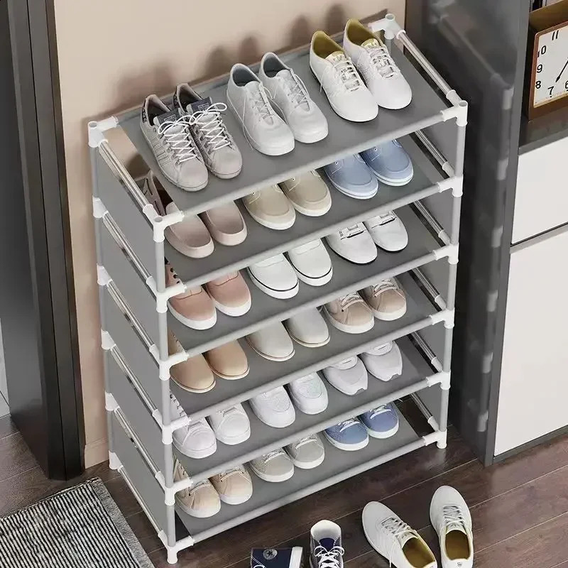 Metal Shelf 5Layer Shoe Rack Manager Multi Layer Household Storage Organization Living Room Furniture 240830