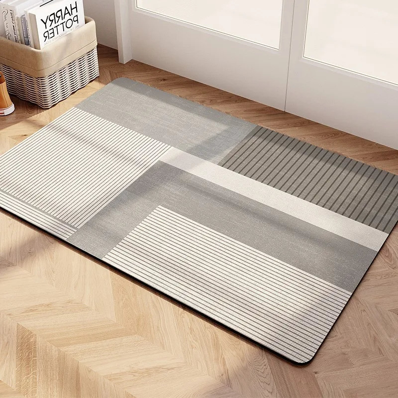 Super Absorbent Kitchen Carpets Long Diatomite Rug Soft Washable Nonslip Bathroom Mat Entrance Doormat For Home 240830