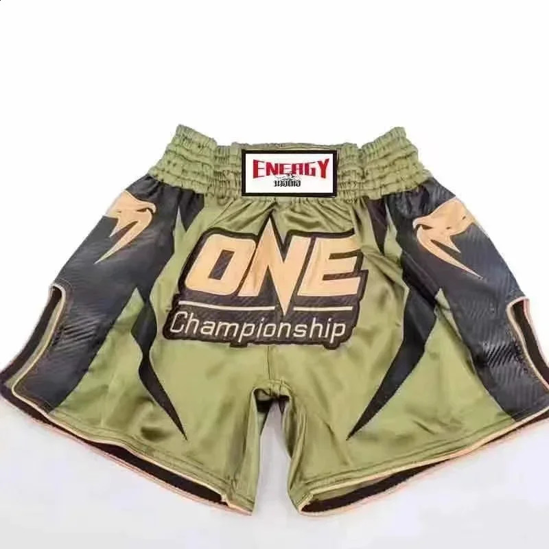 2024 Muay Thai Shorts Free Fight Pants Mens Training Boxing Sports Sanda Fighting Breathable 240830