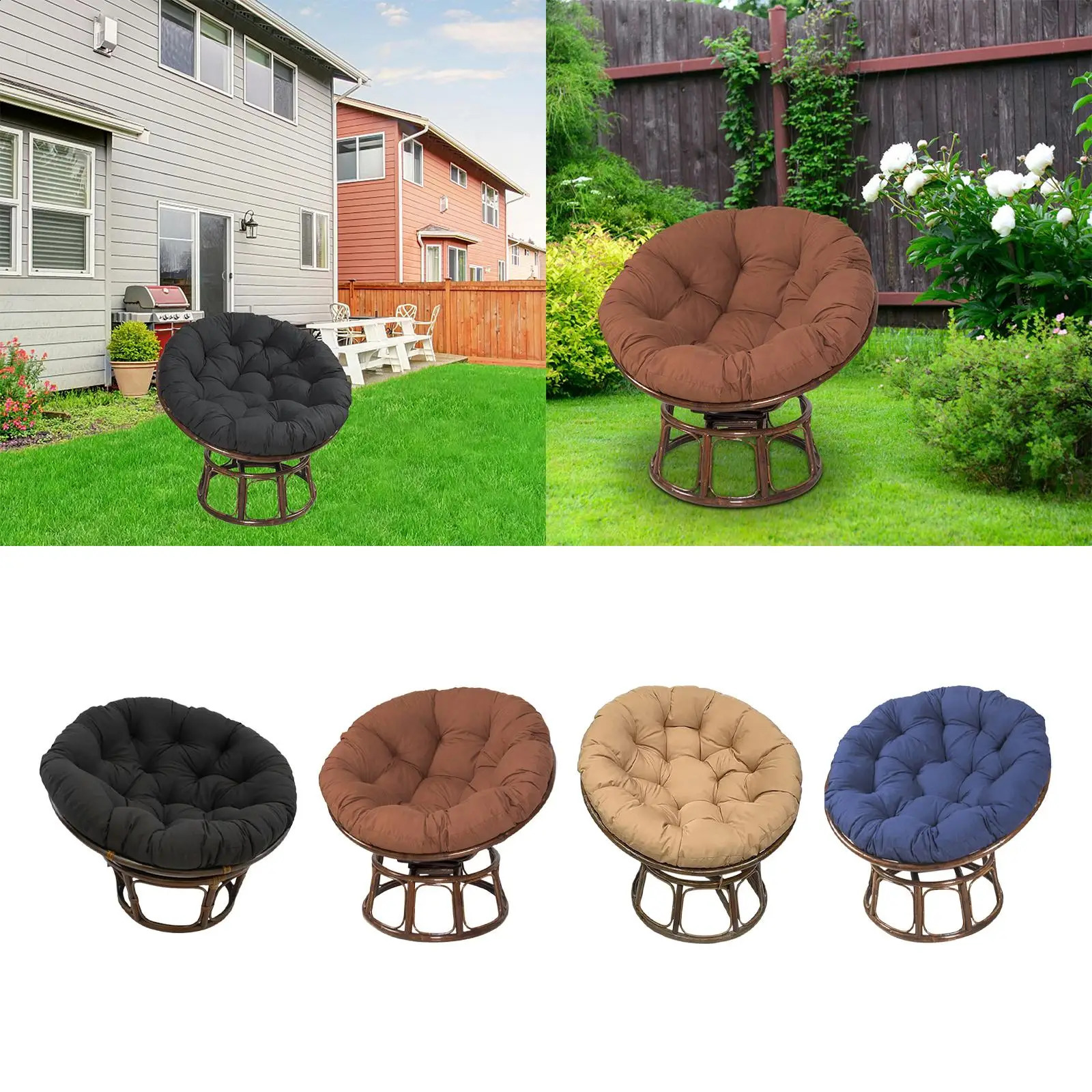 Seat Cushion Hammock Chair Cushion Multipurpose Replacement Patio Chair Mat 240830
